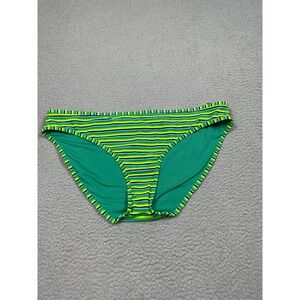 Aerie Womens Size XL Bikini Bottoms Green Blue Striped NWT